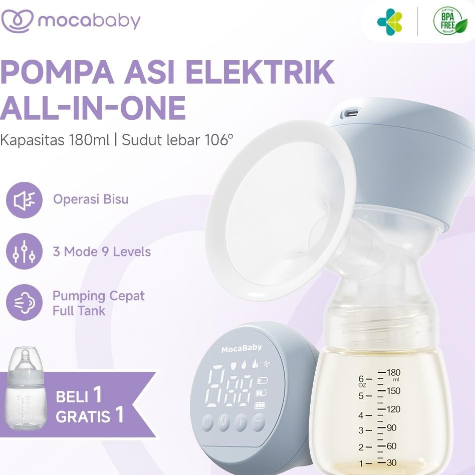 Mocababy Pompa Asi Elektrik Double Breast Pump Handsfree Pompa Asi Elektric Pumping Asi Wearable Bre