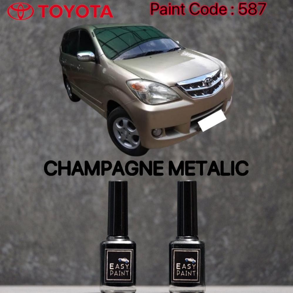 YY- CAT OLES MOBIL CHAMPAGNE METALIC 587 TOYOTA AVANZA KUNING METALIK 15ML