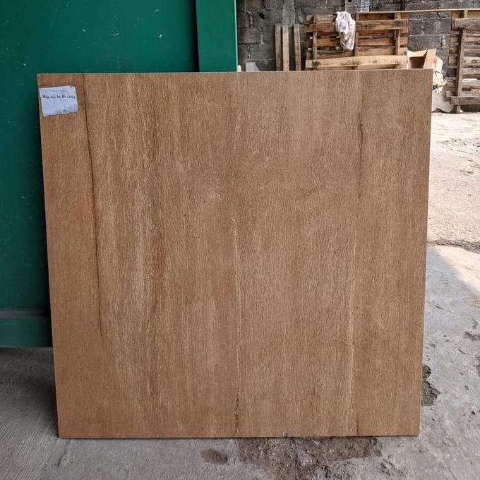 Granit 60X60 Motif Kayu Kasar Aliza Brown Kualitas Terbaik Harga Termurah