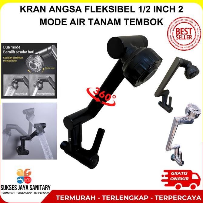 Kran Wastafel Cuci Piring Putar 360 Derajat Kran Angsa Dapur Fleksibel/Kran Wastafel/Kran Air/Kran C