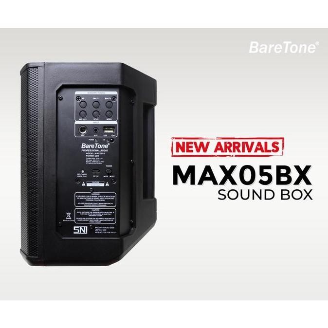 Speaker Bluetooth Portable BareTone MAX05BX Sound Box Original