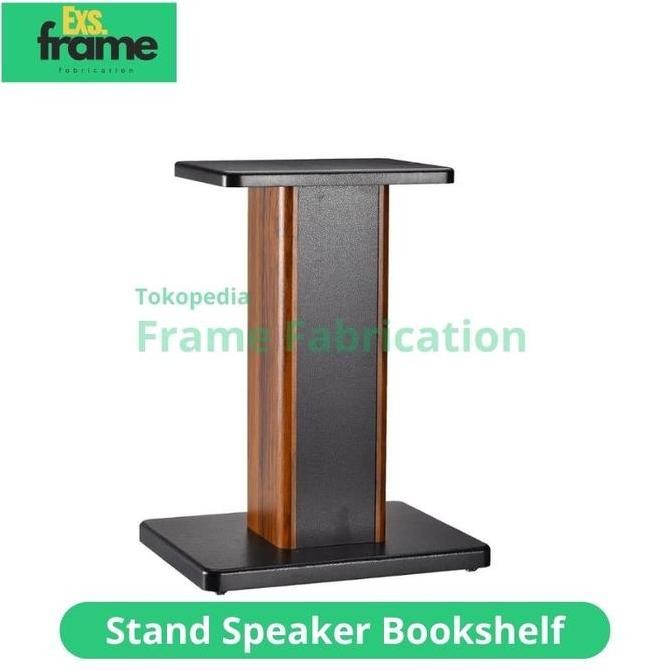 Stand audio bookshelf dudukan speaker kayu