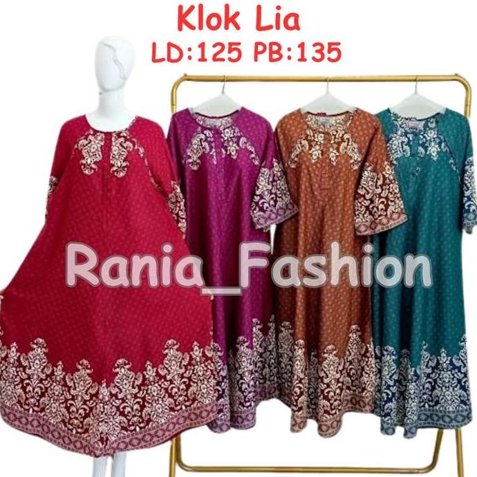 Daster Rania Fashion Motif  Klok Lia Viral Terbaru