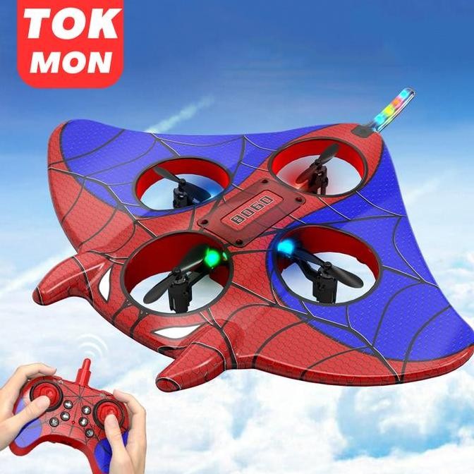 TERMURAH - Ikan Pari Remote Control Mainan Pesawat Terbang Remote Control LED Glider Airplane Foam P