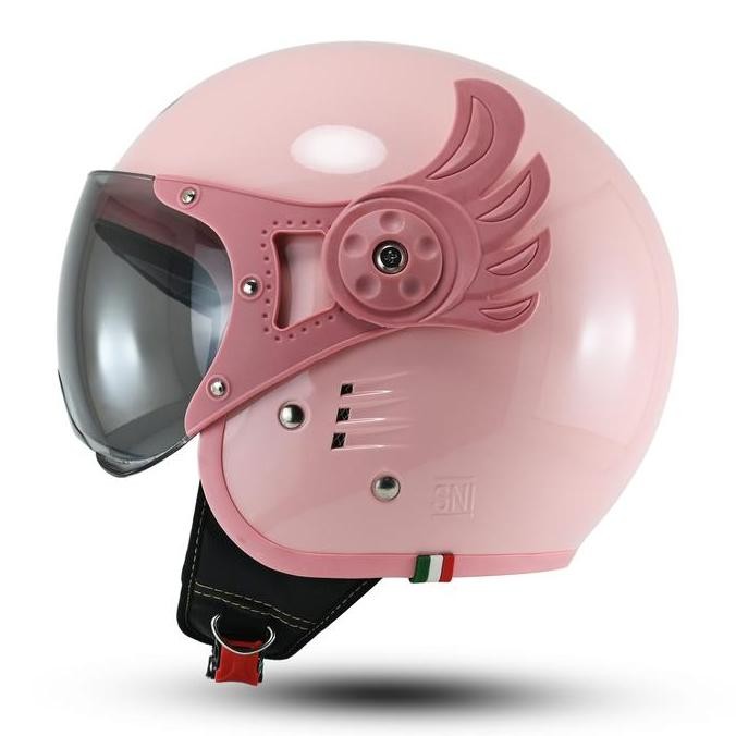 PROMO - RSIX Helm Rsix Retro Pilot Italy Gundala Helem Bogo Cowok Cewek SNI Terbaru Kaca Smoke Full 