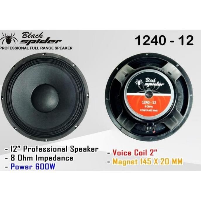 Speaker Black Spider 12 inch 1240