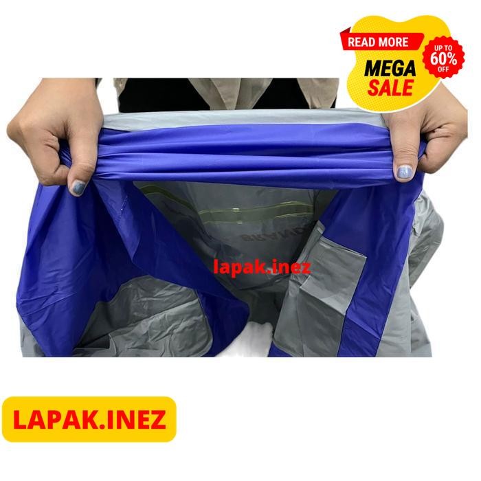 JAS HUJAN SETELAN JAKET SPARTAN GLADIATOR JC-101 PVC LENTUR WATERPROOF BY INE'Z COLLECTION