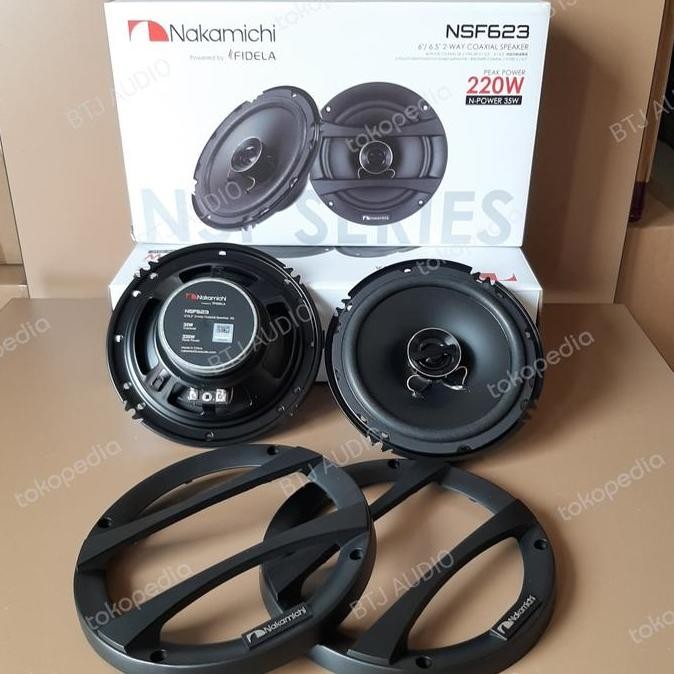 SPEAKER MOBIL COAXIAL NAKAMICHI NSE-1617 MODEL 4 WAY (BARANG ORIGINAL)