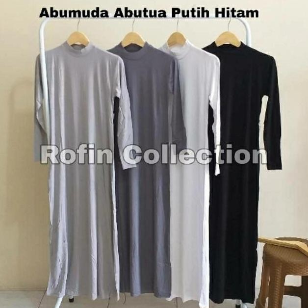 Gamis Manset Basic Rayon Premium/Gamis Manset Lengan Panjang