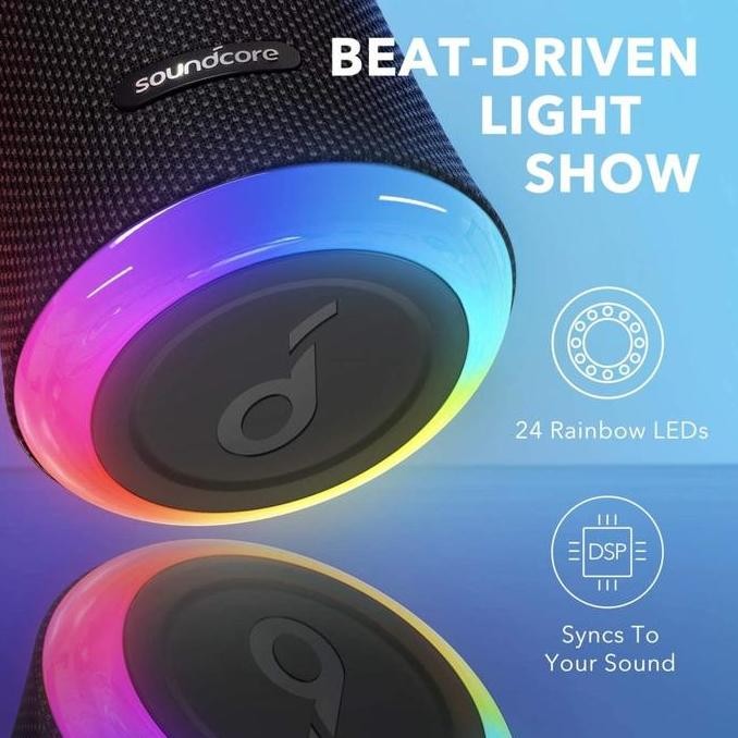 Speaker Bluetooth Anker Soundcore Flare 2 - A3165 Garansi Resmi