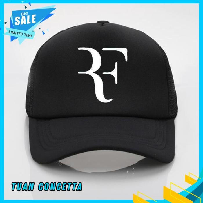 TOPI TRUCKER JARING HAT CAP DISTRO ROGER FEDERER POLOS CUSTOM INDONESIA TENIS TENNIS OLAHRAGA COD PR