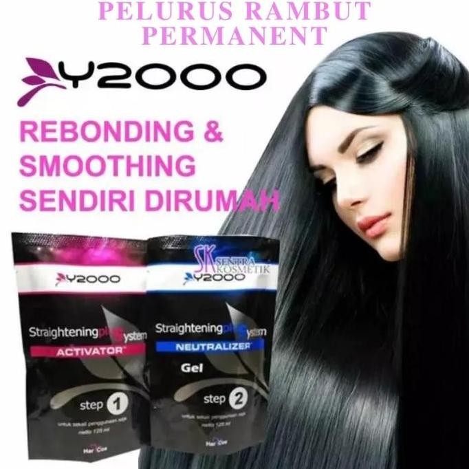 y2000 obat smoothing pelurus rambut sekali pake smoothing rambut lurus