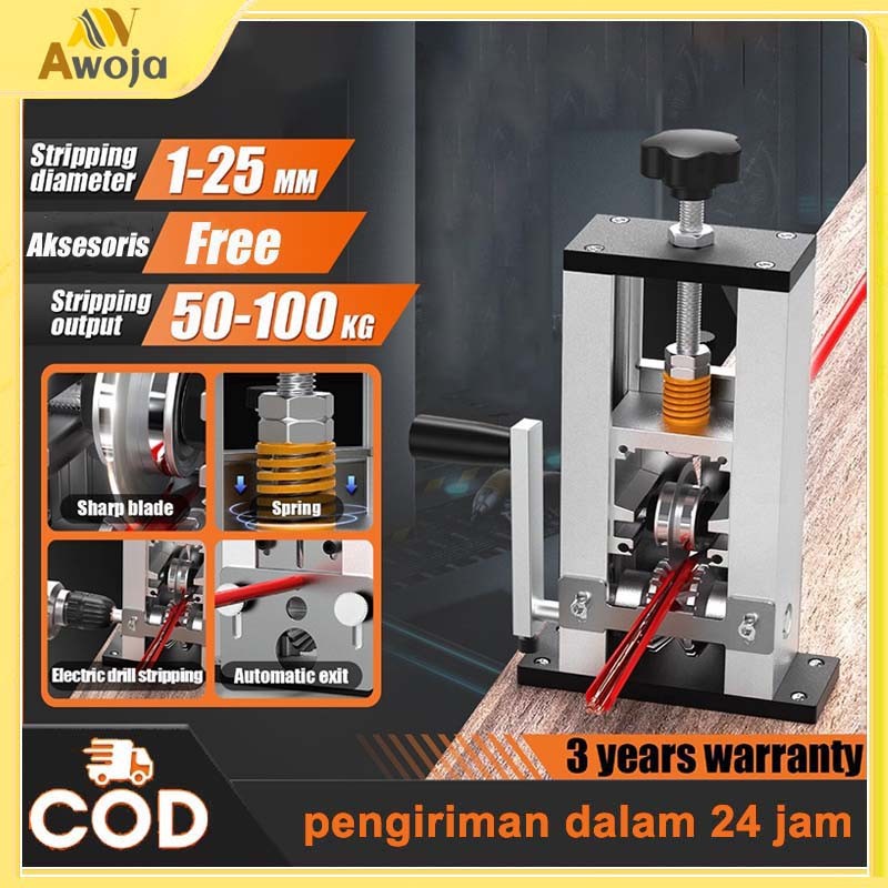 (ORI)Mesin Kupas Pengupas Kawat Manual Alat Pengupas Tembaga Alat Kupas Kabel Alat Pengupas Kabel Li