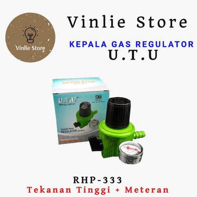 Terbaik Regulator Utu High Pressure Tekanan Tinggi Meter Rhpm-333 100% Ori