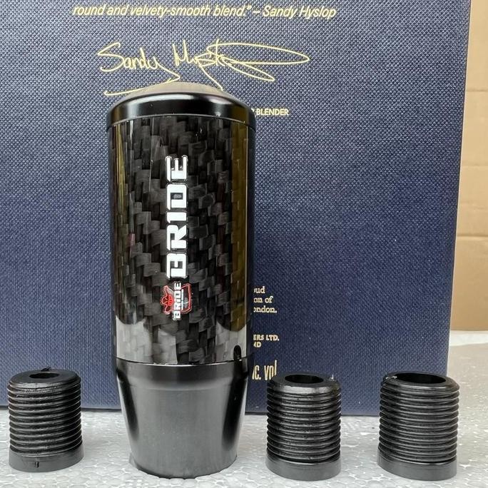 Shiftknob bride carbon universal tuas gi mobil carbon knob bride