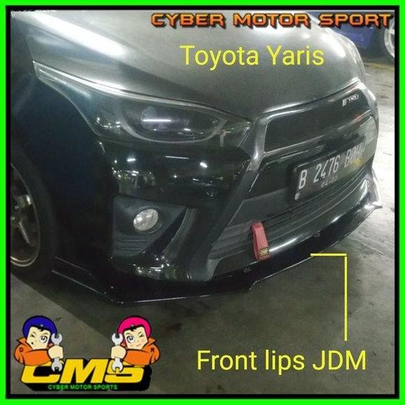 Lips bumper depan yaris TRD. lips bumper universal. front lips bumper