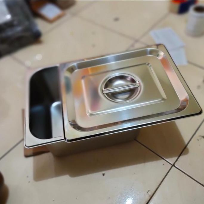 wajan penggorengan kotak / wajan kentang goreng/chicken + tutup