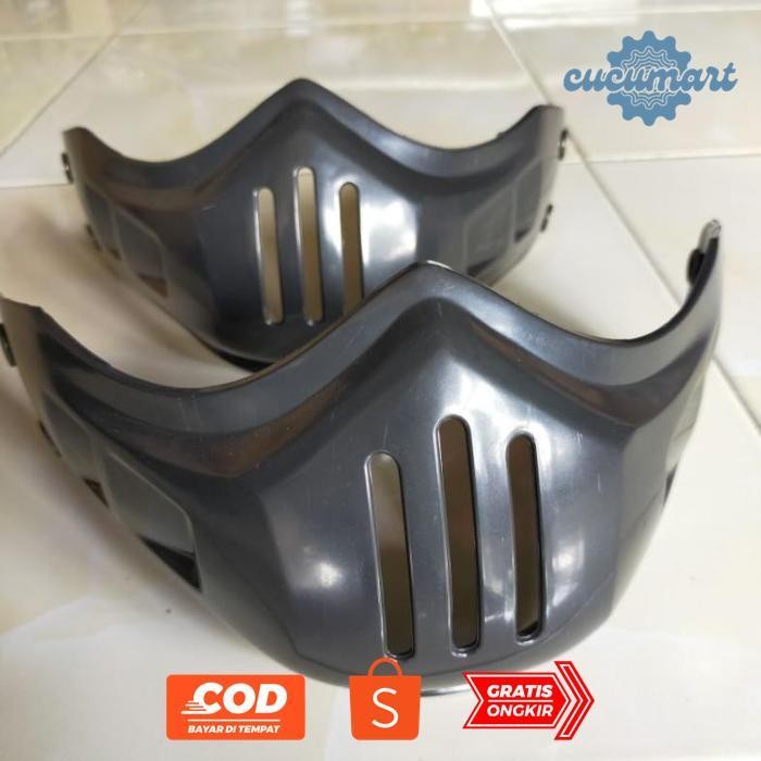 QV21 ryu-56 Moncong Plastik cakil Tambahan Helm Retro Plus kancing|| moncong Helm  Retro COD || monc