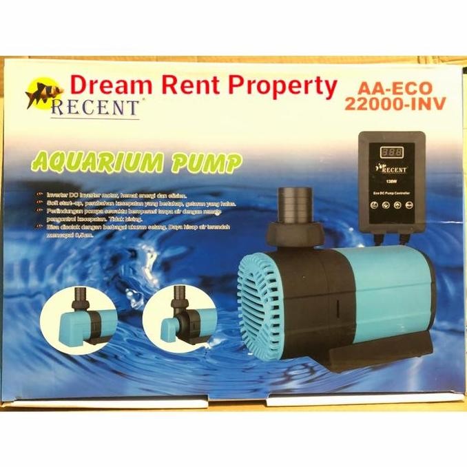 Mesin Pompa Akuarium Filter Kolam Aqurium Pump RECENT AA-ECO-22000-INV