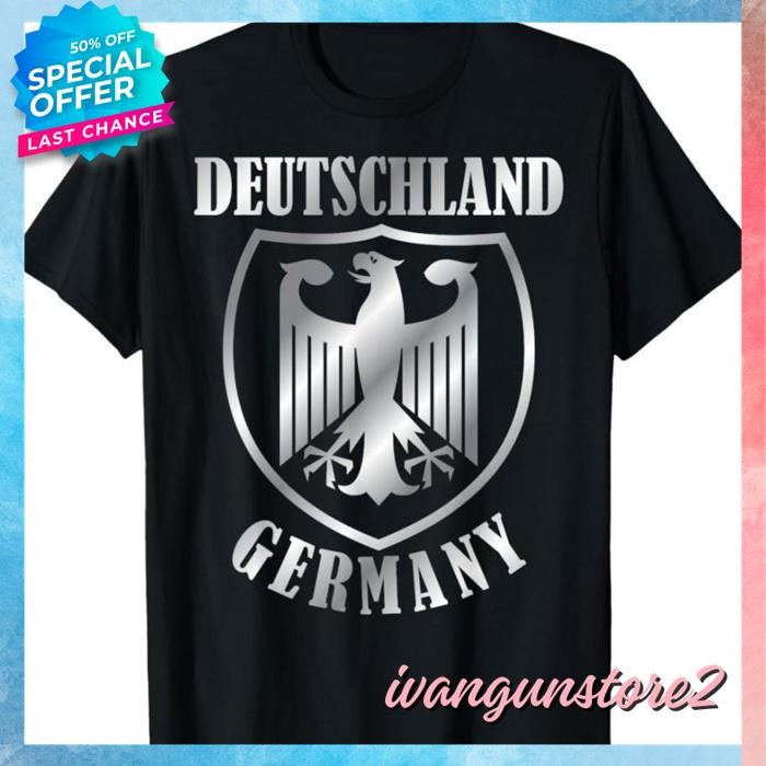 BAHAN BERKUALITAS KAOS TSHIRT BAJU MURAH COMBED 30S DISTRO SILVER ABU GERMAN JERMAN GERMANY SOUVENIR