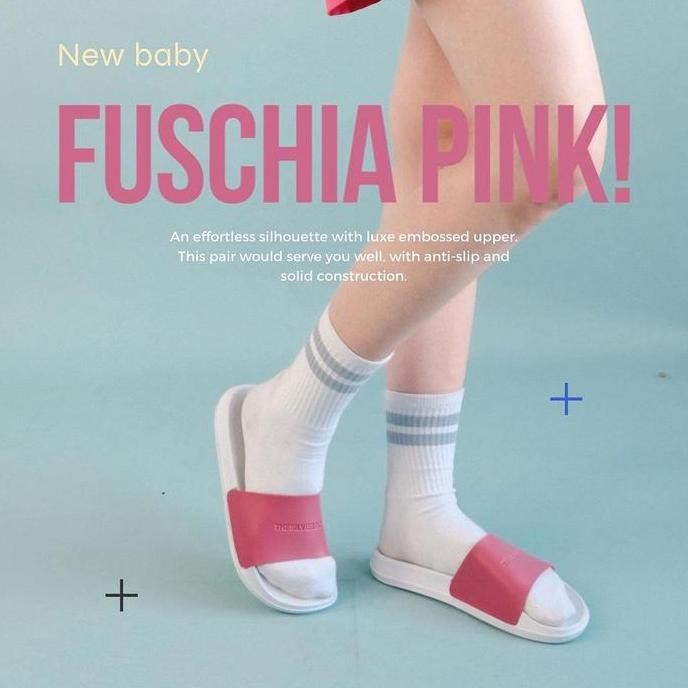 Thesilversky Fuschia Pink Venom Slides Premium Slip On Sandal