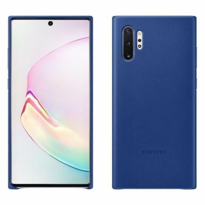 TERBARU - SAMSUNG Note 10 Plus Leather Cover Original Note 10+ Case Casing Kulit