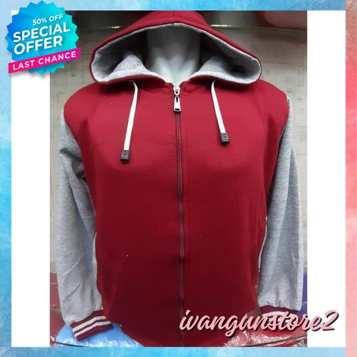 BEST PRODUK JAKET HOODIE SLETING ZIPPER RESLETING ZIPER DISTRO RAGLAN POLOS CUSTOM INDONESIA PRIA WA