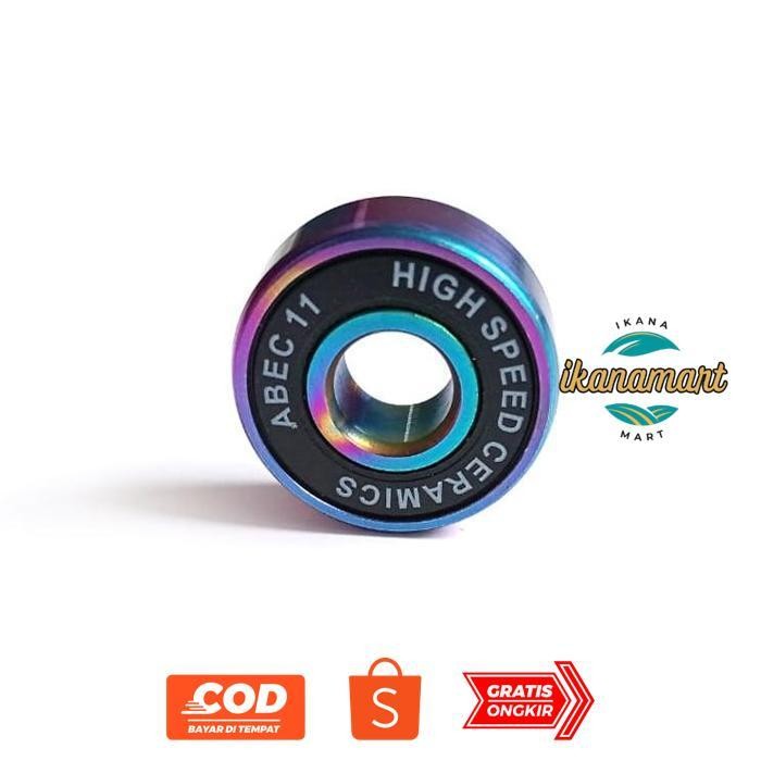 PK32 hj-45 Profesional SPEED Bearing CERAMIC Hybrid black inline skate skateboard sepatu roda kerami