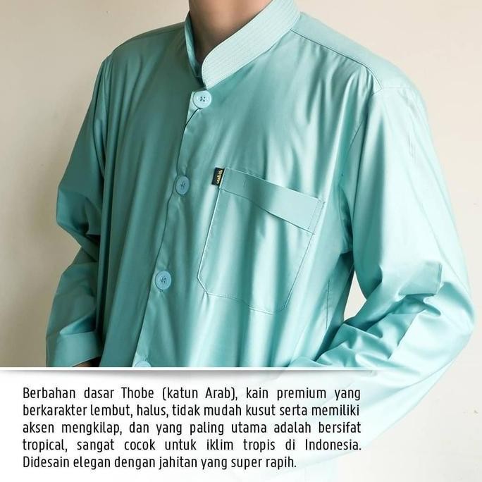 Baju Muslim Baju Koko Haibah Kazimi (Size L)