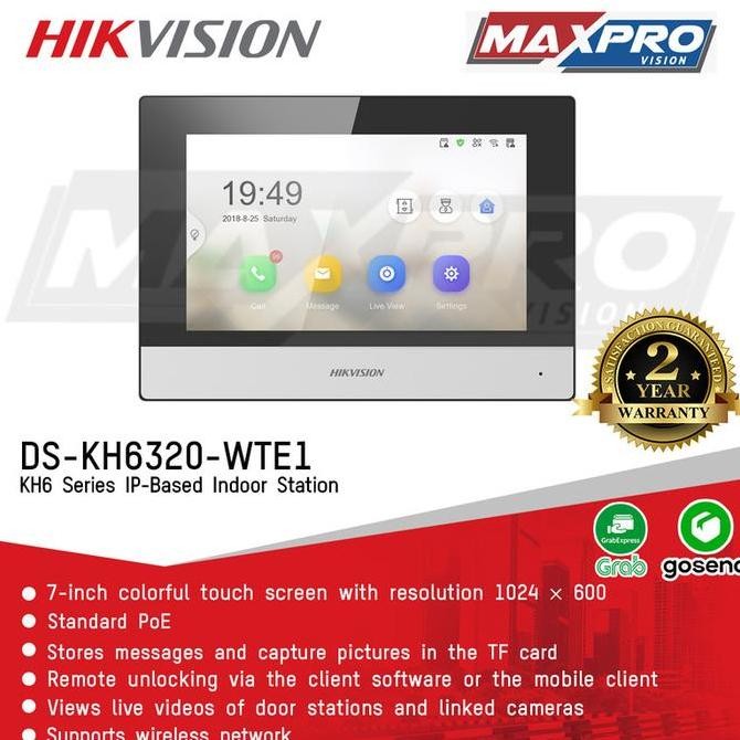 HIKVISION DS-KH6320-WTE1 - HIKVISION VIDEO INTERCOM INDOOR STATION