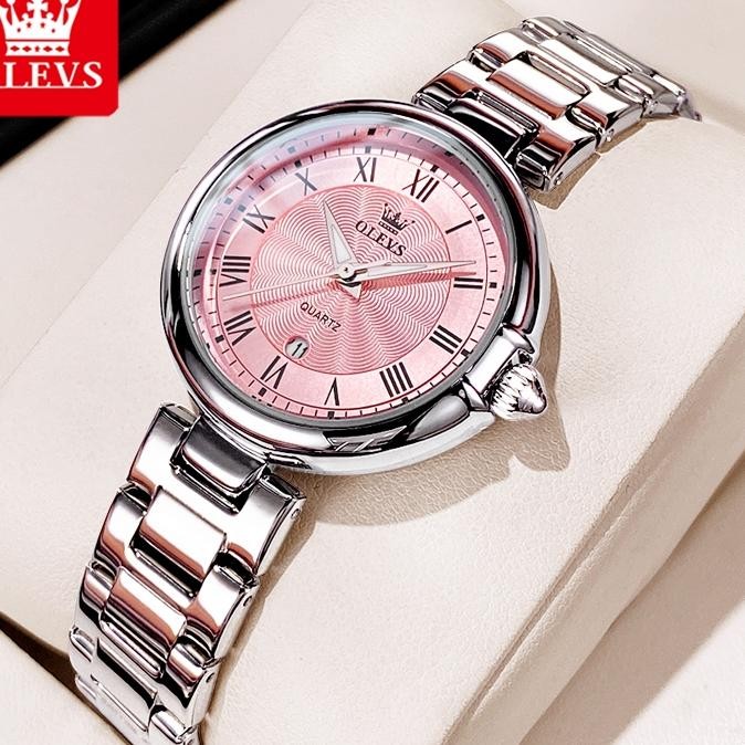 Olevs Jam Tangan Wanita Anti Air Quartz Cewek Korea Analog Fashion Women Watch
