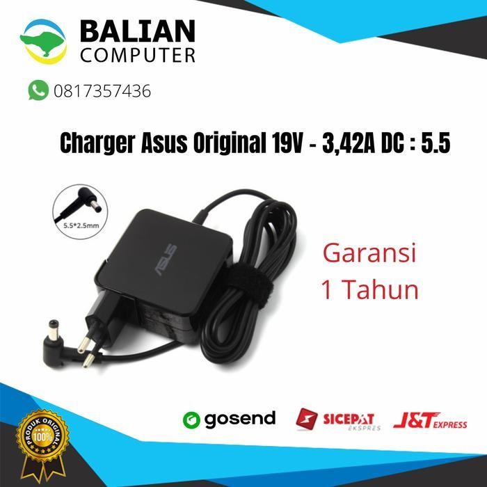 Charger Laptop Asus A455L A455 X450 A450 X451 X43U K53 Ori Garansi 1th