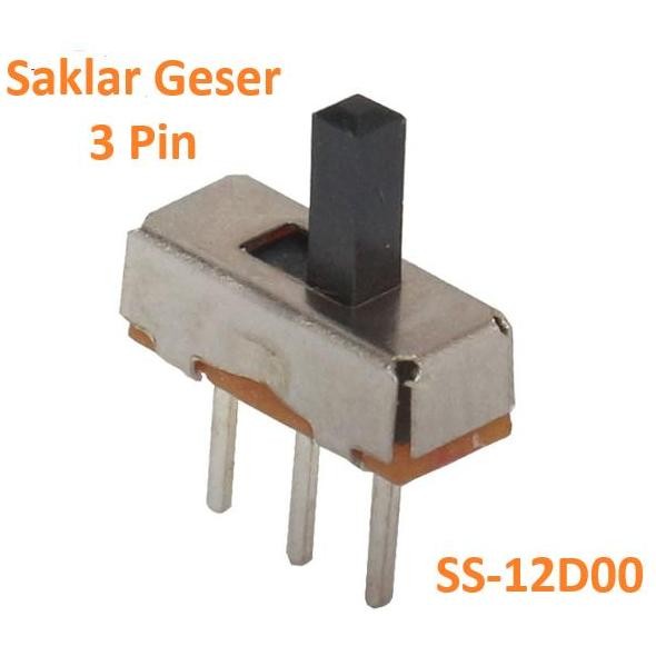 ~~~] Saklar Geser slide Mini Toggle Switch Slide SS-12D00 SS12D00 SPDT 3P 3pin ON OFF 1P2T
