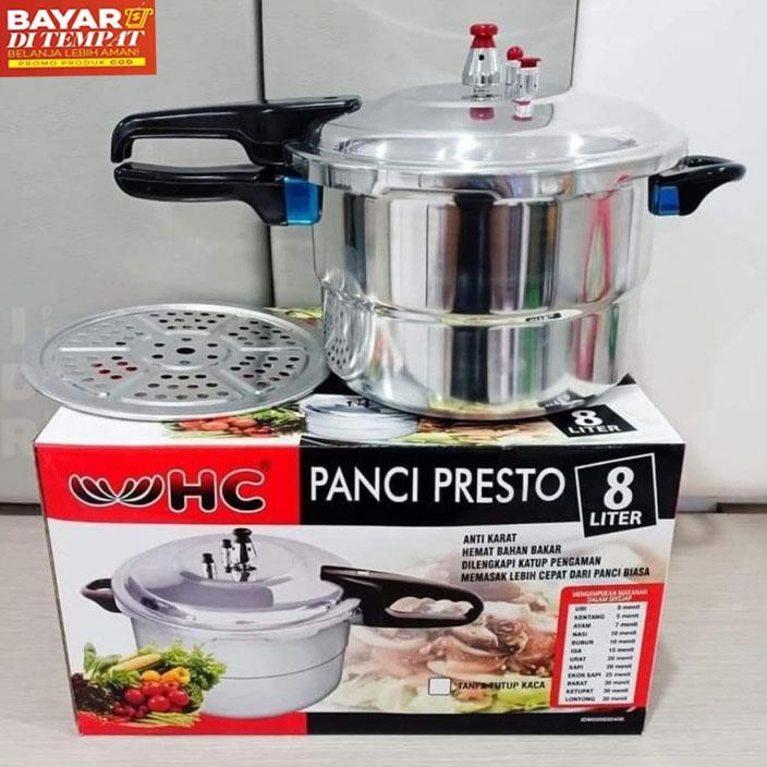 PRESTO VIRAL PANCI PRESTO 8 LITER HCM HAPPY CALL WAJAN PRESTO KOKOH Panci penanak nasi mengukus dagi