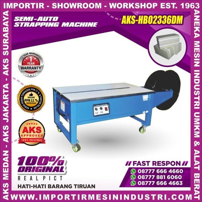 MESIN STRAPPING PENGIKAT TALI - HBO2336DM ORIGINAL DAN TERPERCAYA