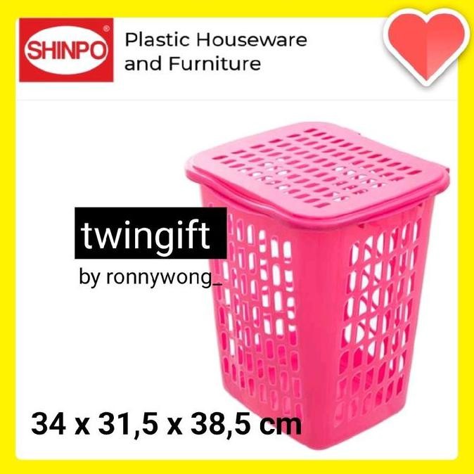 Keranjang baju kotor/ laundry box, ada tutup, Asli Shinpo YAN