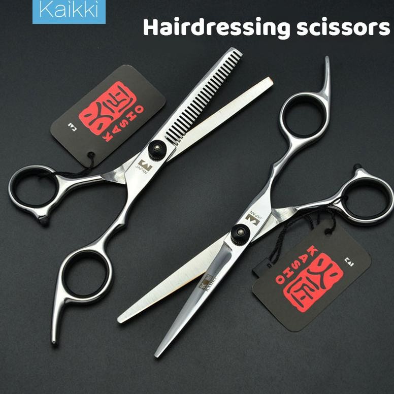 Kaikki Stainless Steel Jepang Gunting Rambut Peralatan Set Gunting Rambut Salon Profesional