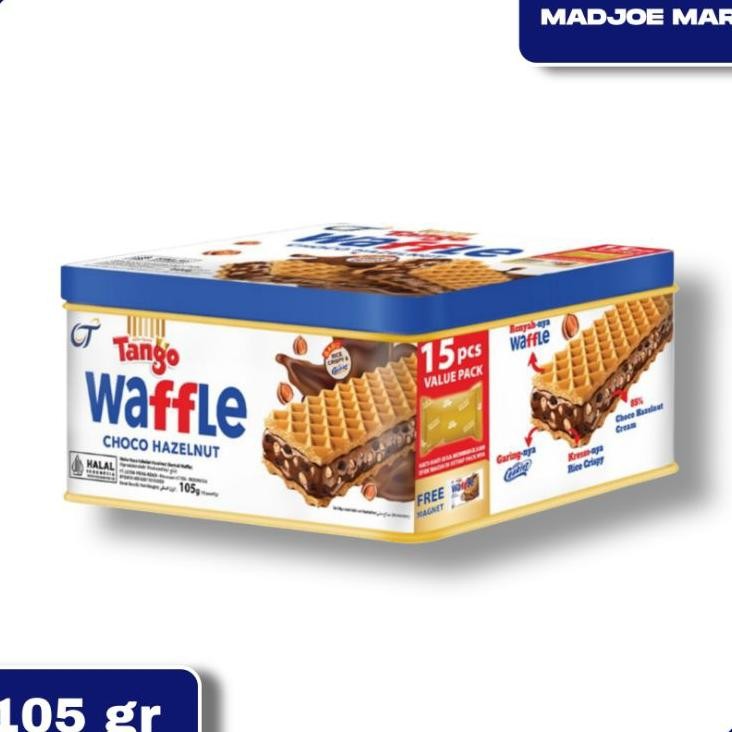 Tango Waffle Cokelat Hazelnut Kaleng 105 G