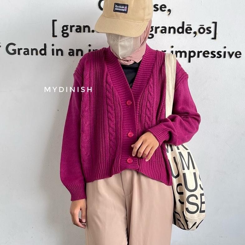 Vina Cable Crop Cardy - Cardigan  Wanita Terbaru