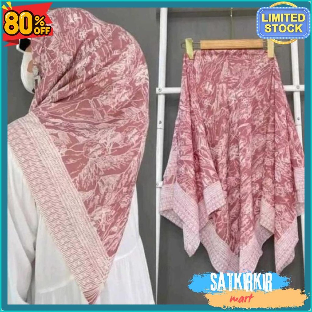 Diskon Kemerdekaan Hijab Leopard Voal Motif Segi Empat Adem Sr