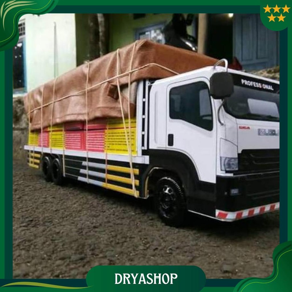 Miniatur Truk Tronton Isuzu Giga Los Bak Biasa Ori