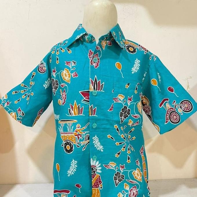 (Expert) BAJU BATIK SERAGAM ANAK MOTIF ONDEL - ONDEL