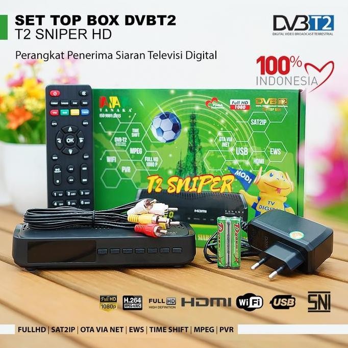 Promo Stb Dvb Set Top Box Tv Digital Tanaka T2 Type Sniper