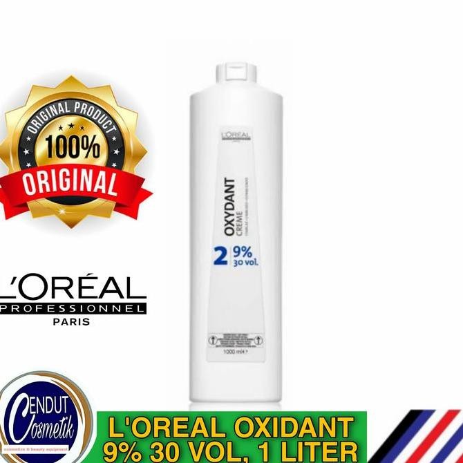 L'OREAL OXYDANT 1L, 9% | 30 VOL, CAMPURAN CAT RAMBUT / BLEACHING Peroxide Pewarna Cairan