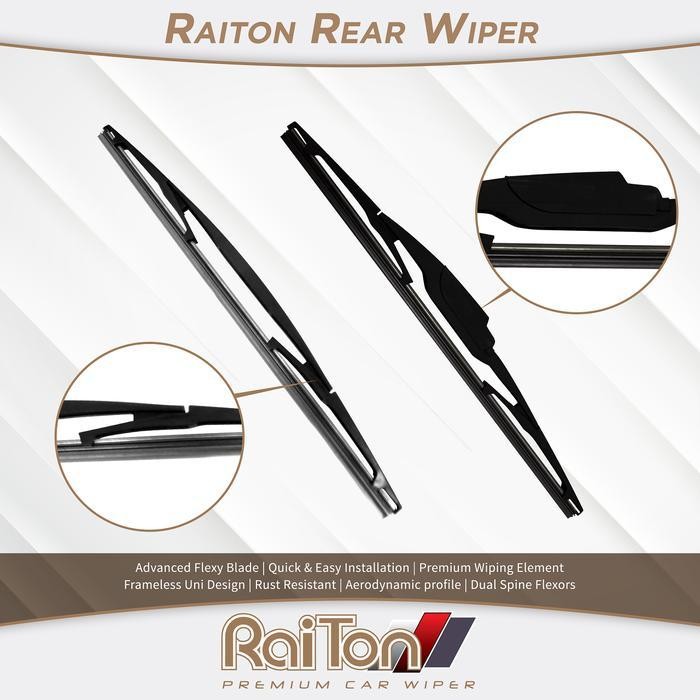 Raiton Wiper Hybrid Kaca Belakang Mobil Honda Civic 2000-2005 14 Inch Terbaru Best Quality 100% Orig