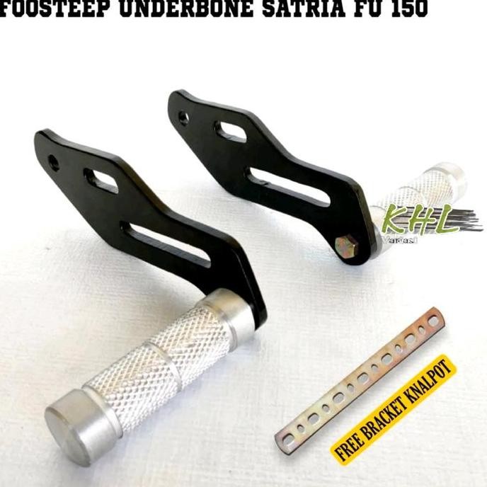 Footstep Underbone Satria Fu 150 Sonic 150r Injeksi maupun Karburator dengan Jalu Bahan Full Dural -