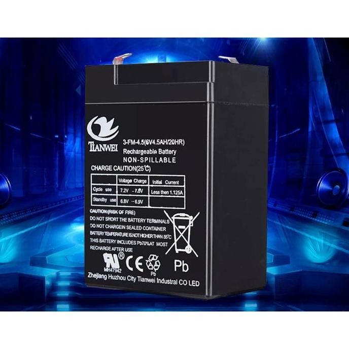 Aki Kering 6V 4.5Ah/ Aki Kering Genset 12V12Ah 12V8Ah 4V 4Ah/Aki Timbangan Digital Vrla Sinus 6V 4Ah