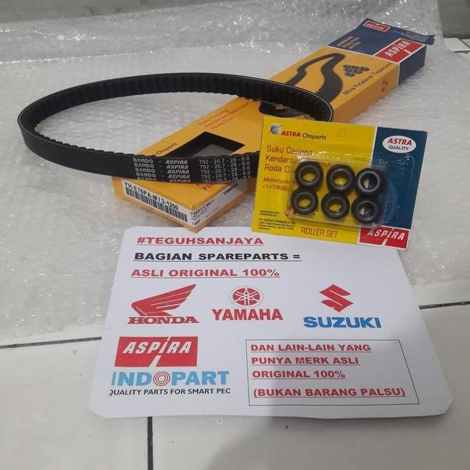 Van Belt V-Belt V Belt Set + Roller Mio M3 Mio Z 125 Original Aspira