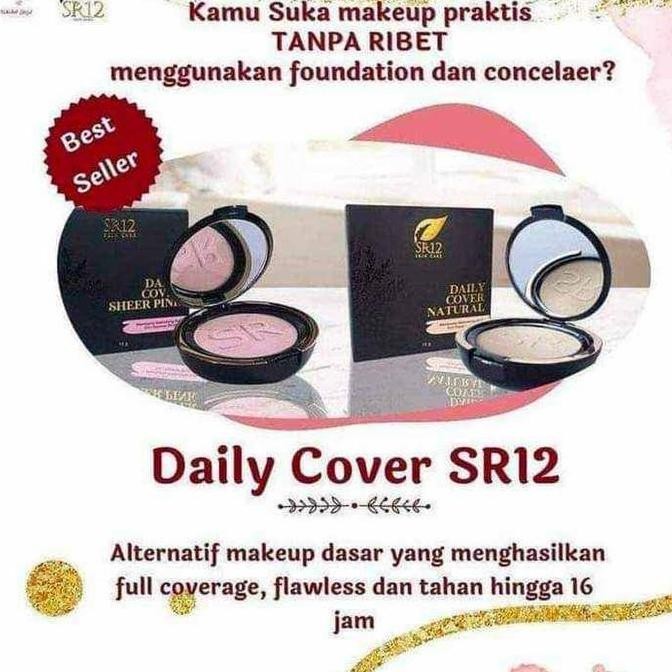 Terbaik Bedak Sr12/Bedak Padat Anti Longsor/Bedak Dilengkapi Dengan Foundation 100% Ori