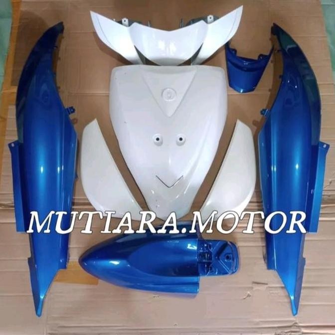 Full Set Body Halus Yamaha Mio J Mio Gt warna putih biru